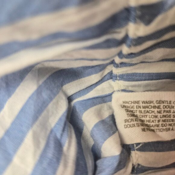 Skin 100% Organic Cotton Striped Shorts Size 2 Resortwear Quiet Luxury Clean Gir - Picture 7 of 8